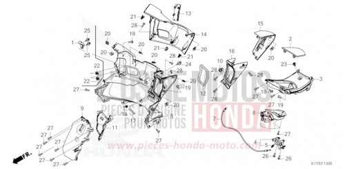 COUVERCLE INTERNE WW125SS de 2025